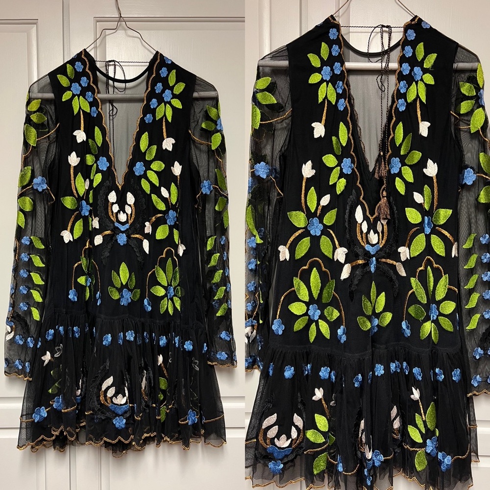 Free People Hearts Are Wild Mini Dress